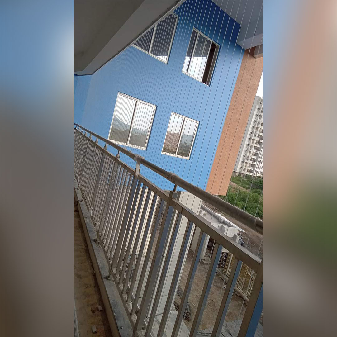 Invisible grill installation in Navi Mumbai